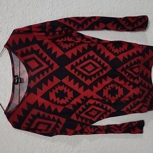 Black and red sweater